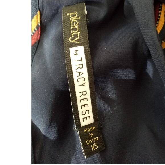 Plenty By Tracy Reese Jumpsuit Belted Women Striped  Blue Red Orange Size Small - Picture 5 of 6